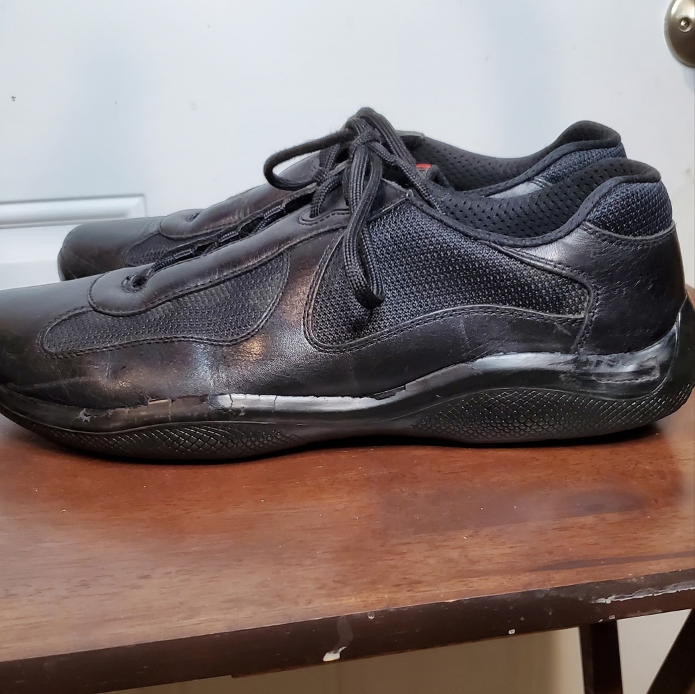Prada Sneakers, Black, Size 11 - Picture 9 of 16